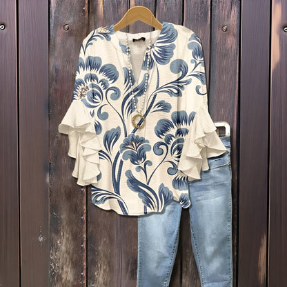 Evelyn Women's Blouse | Premium Breathable Fabric for Summer Elegance 5