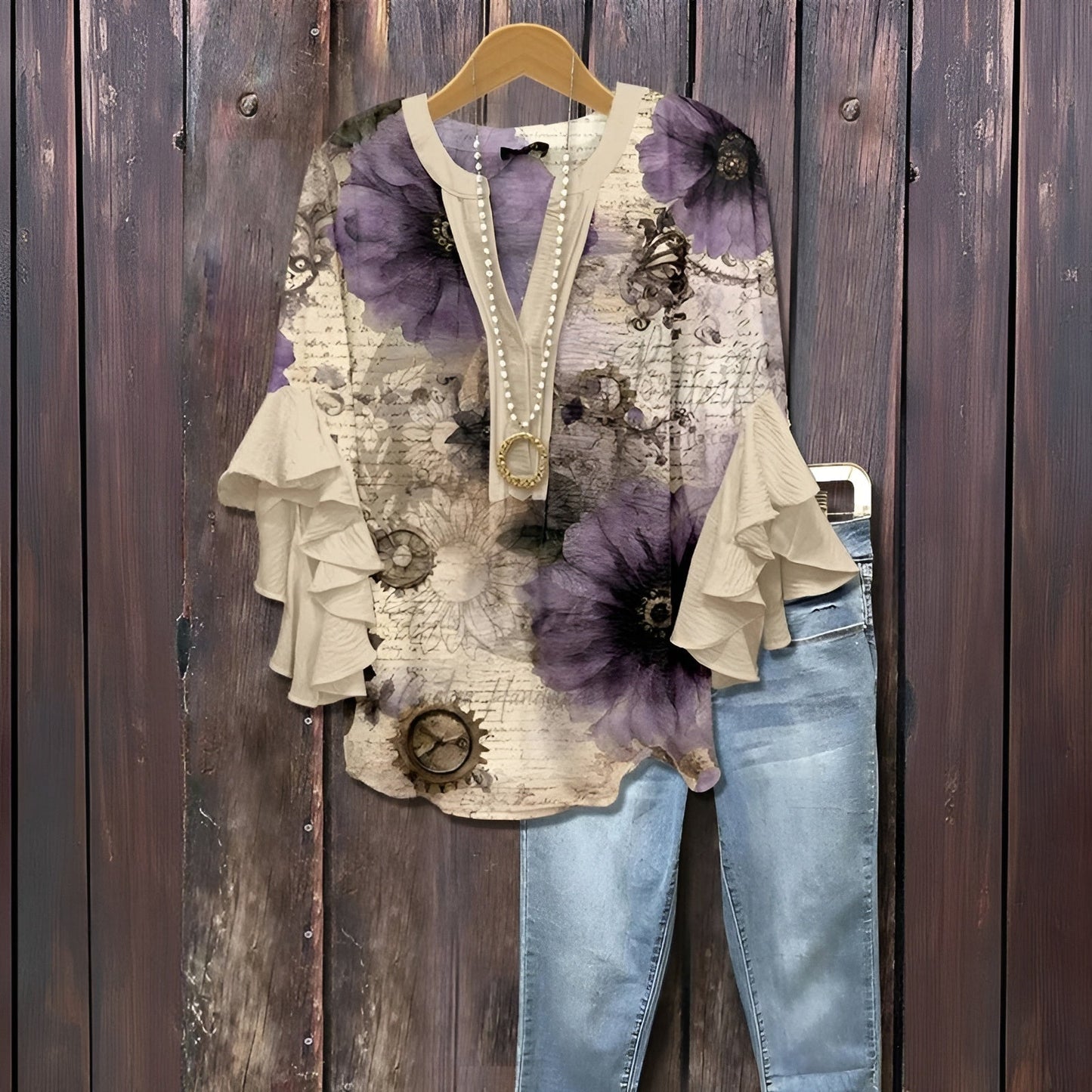 Evelyn Women's Blouse | Premium Breathable Fabric for Summer Elegance 7
