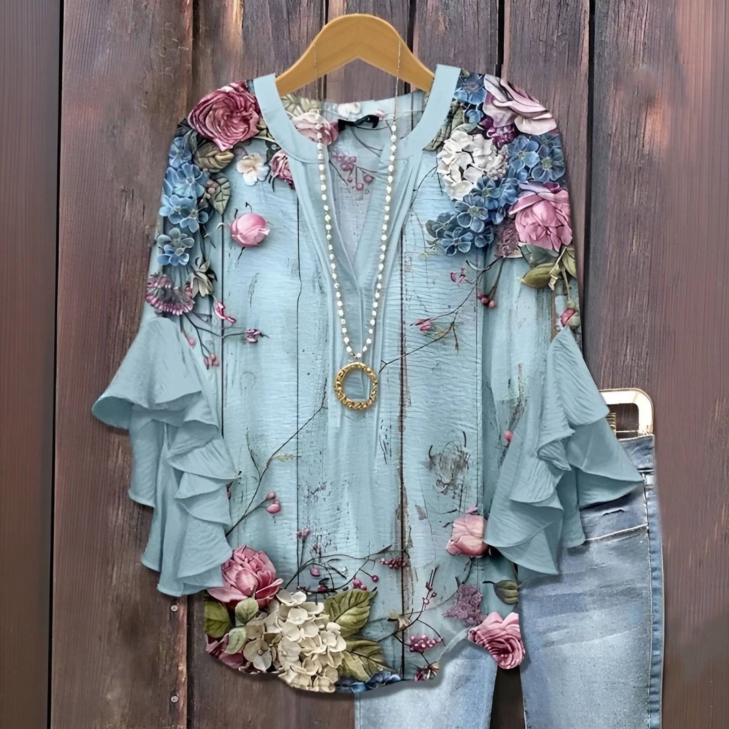 Evelyn Women's Blouse | Premium Breathable Fabric for Summer Elegance 9