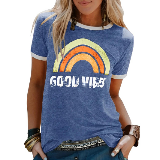 Evelyn Women's Crew Neck T-Shirt | Casual Comfort, Versatile Style 1