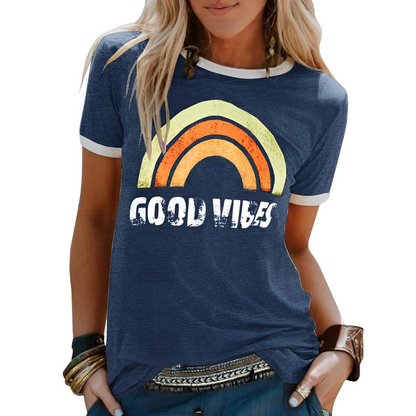 Evelyn Women's Crew Neck T-Shirt | Casual Comfort, Versatile Style 2