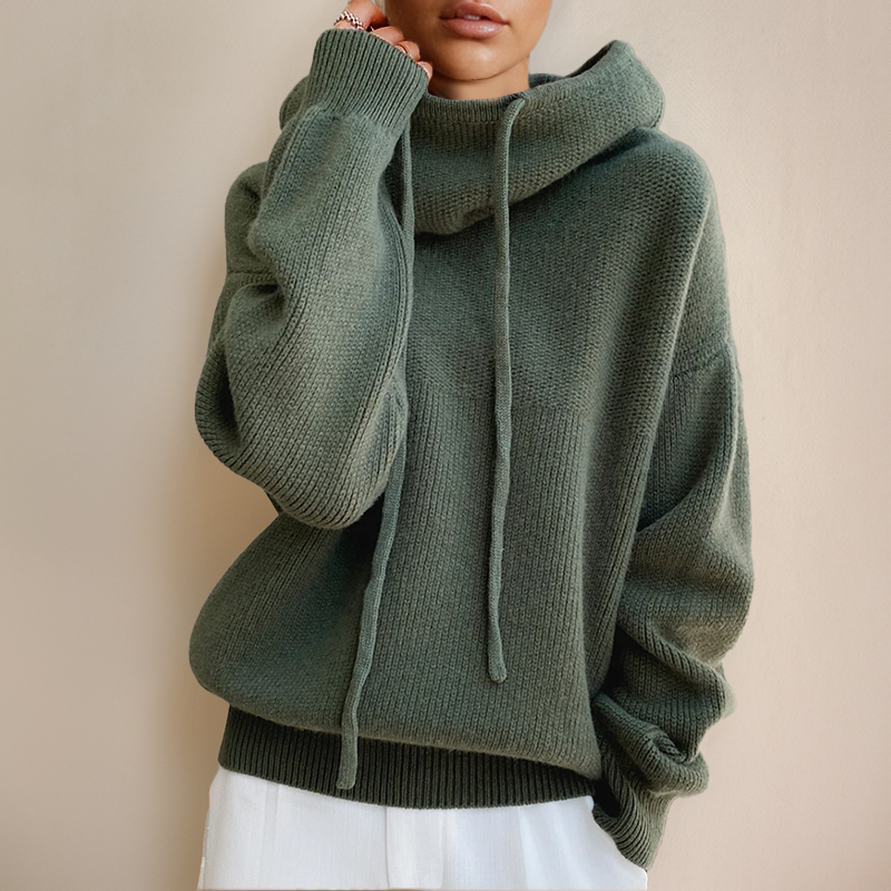 Evelyn Women's Hoodie | Relaxed Fit, Cozy Cowl Neck Sweatshirt 0
