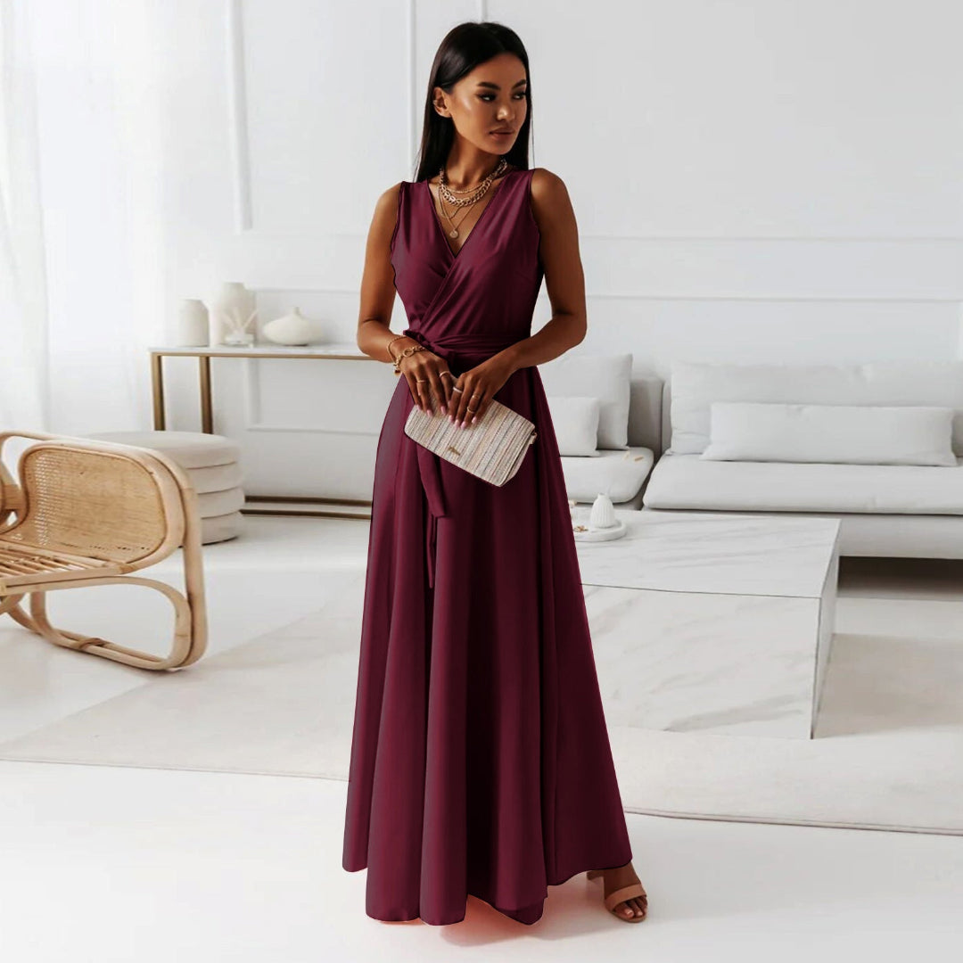Evelyn Women's Maxi Dress | Flattering Wrap Design 2