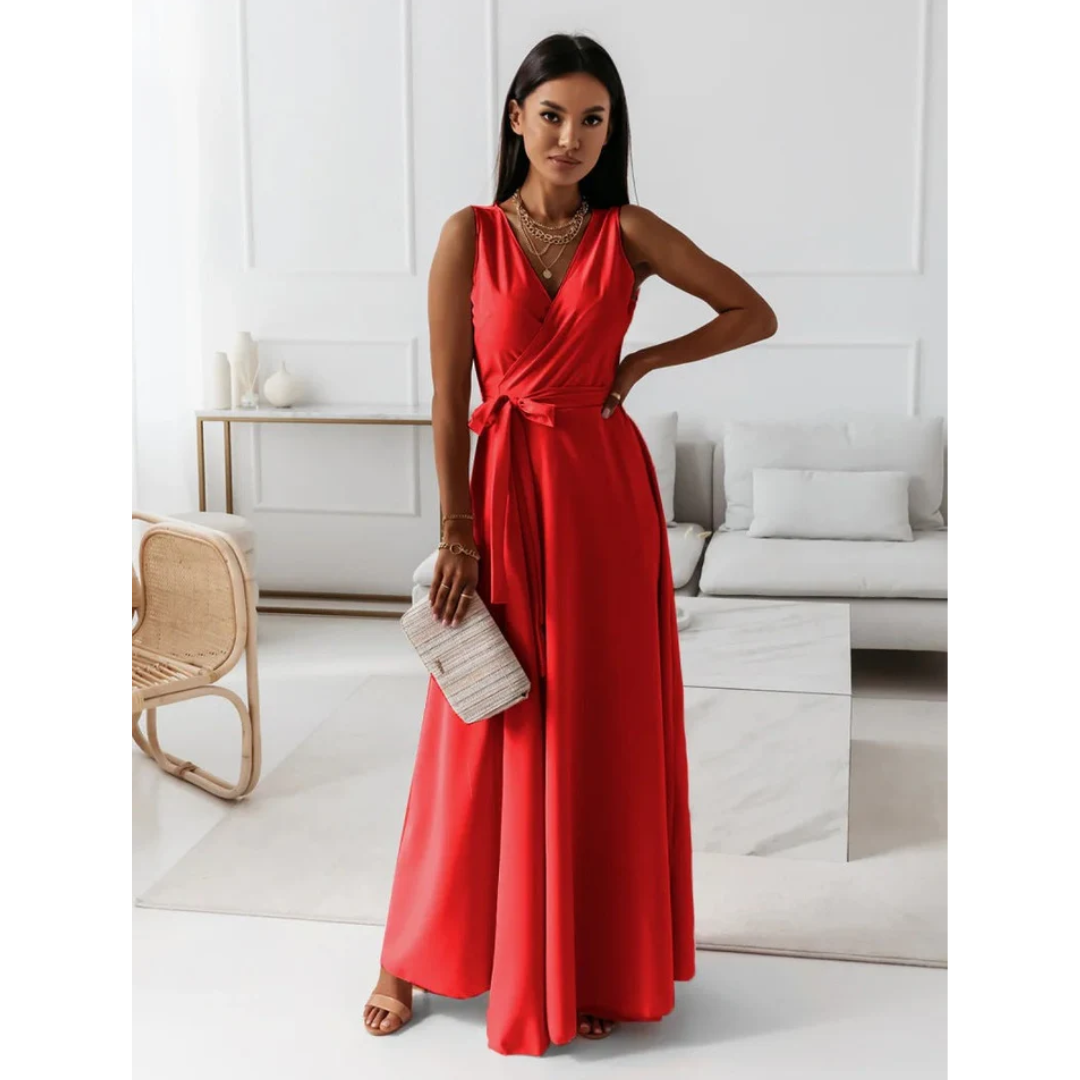 Evelyn Women's Maxi Dress | Flattering Wrap Design 3