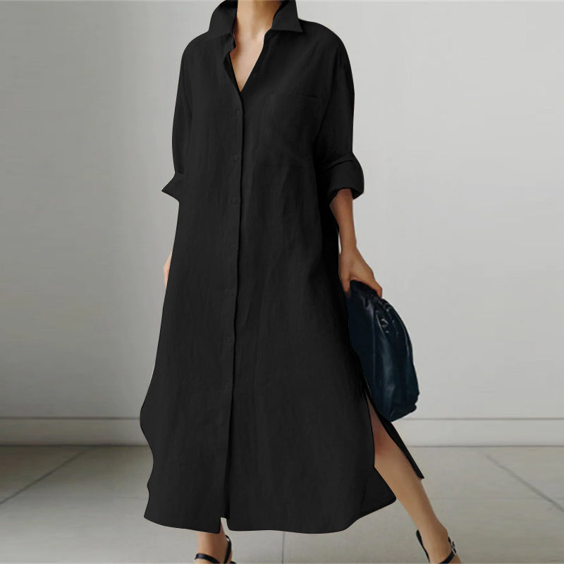 Evelyn Women's Midi Dress | Classic Button-Down Design, Timeless Style 0