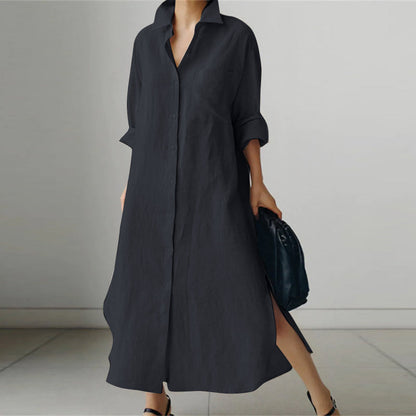 Evelyn Women's Midi Dress | Classic Button-Down Design, Timeless Style 2
