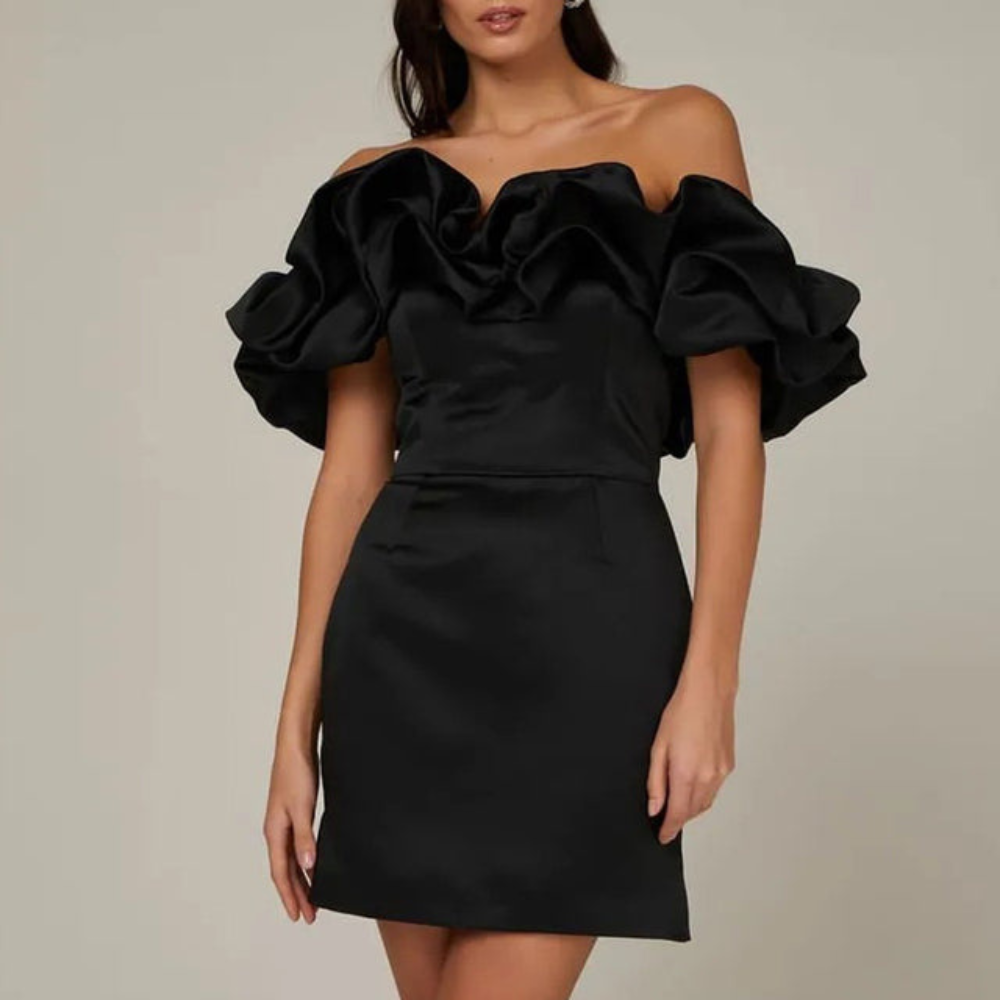 Evelyn Women's Mini Dress | Chic Ruffle Design for Summer Events 1