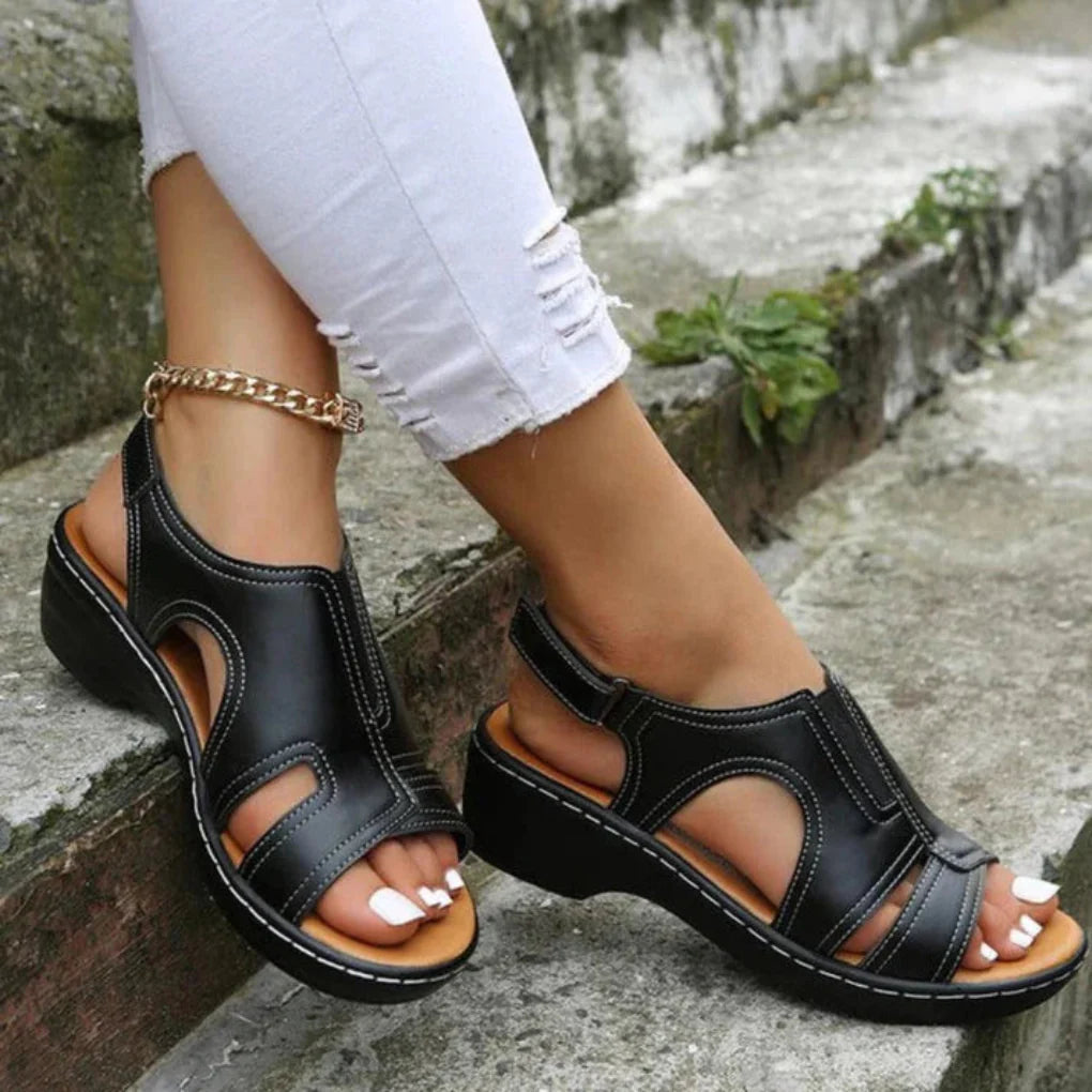 Evelyn Women's Platform Sandals | Trendy Cutout Design 2