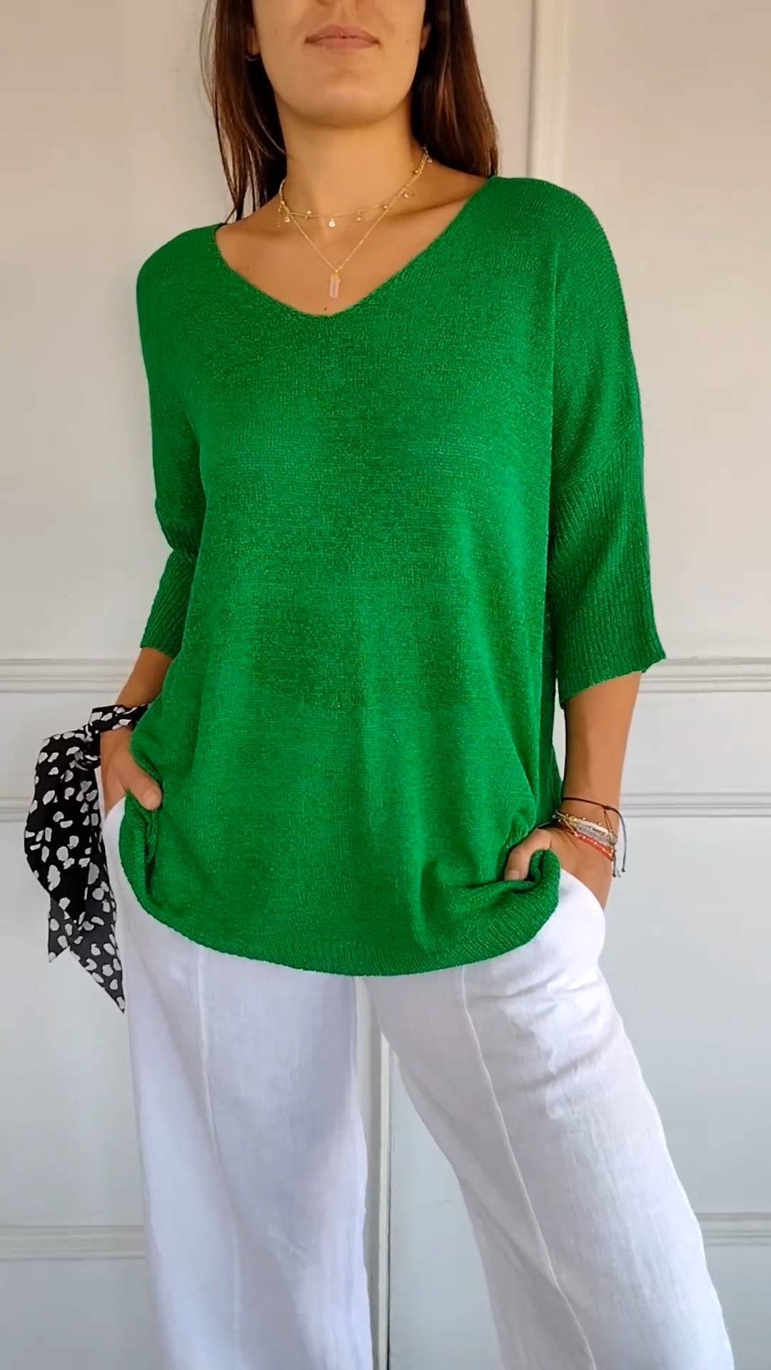 Evelyn Women's Pullover Top | Relaxed Fit V-Neck, Casual Style 7