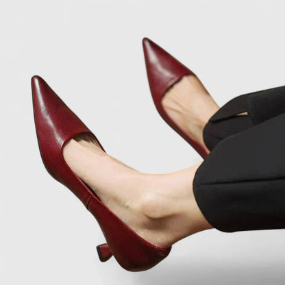 Evelyn Women's Pumps | Classic Pointed Toe, Low Heel Design 0