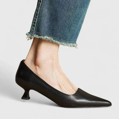 Evelyn Women's Pumps | Classic Pointed Toe, Low Heel Design 2