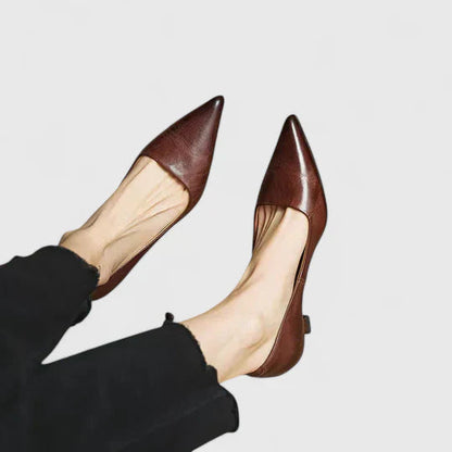 Evelyn Women's Pumps | Classic Pointed Toe, Low Heel Design 5