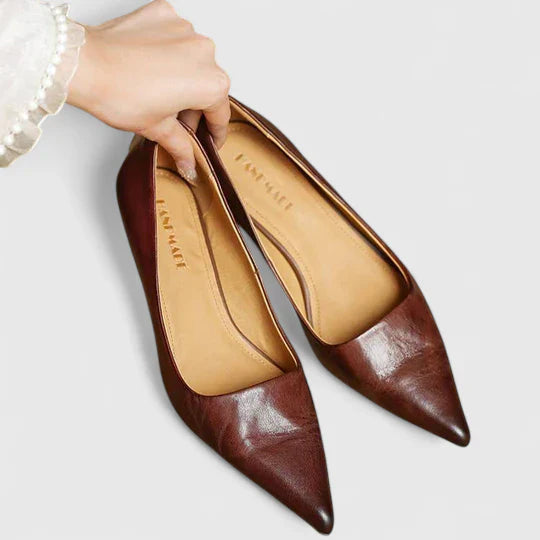 Evelyn Women's Pumps | Classic Pointed Toe, Low Heel Design 6