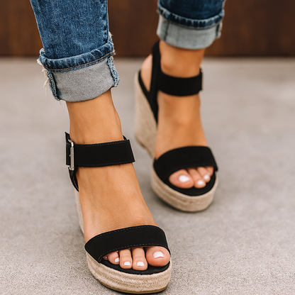 Evelyn Women's Wedge Sandals | Comfortable Open Toe Design, Stylish 1