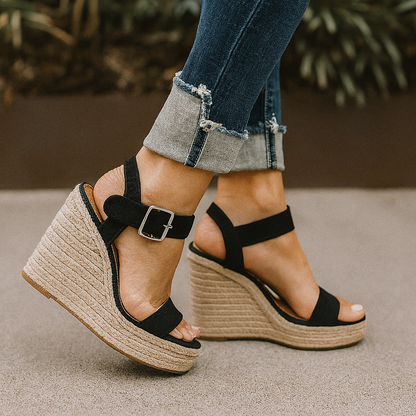 Evelyn Women's Wedge Sandals | Comfortable Open Toe Design, Stylish 2