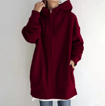 Evelyn Women's Zip-Up Hoodie | Relaxed Fit, Casual Style 10