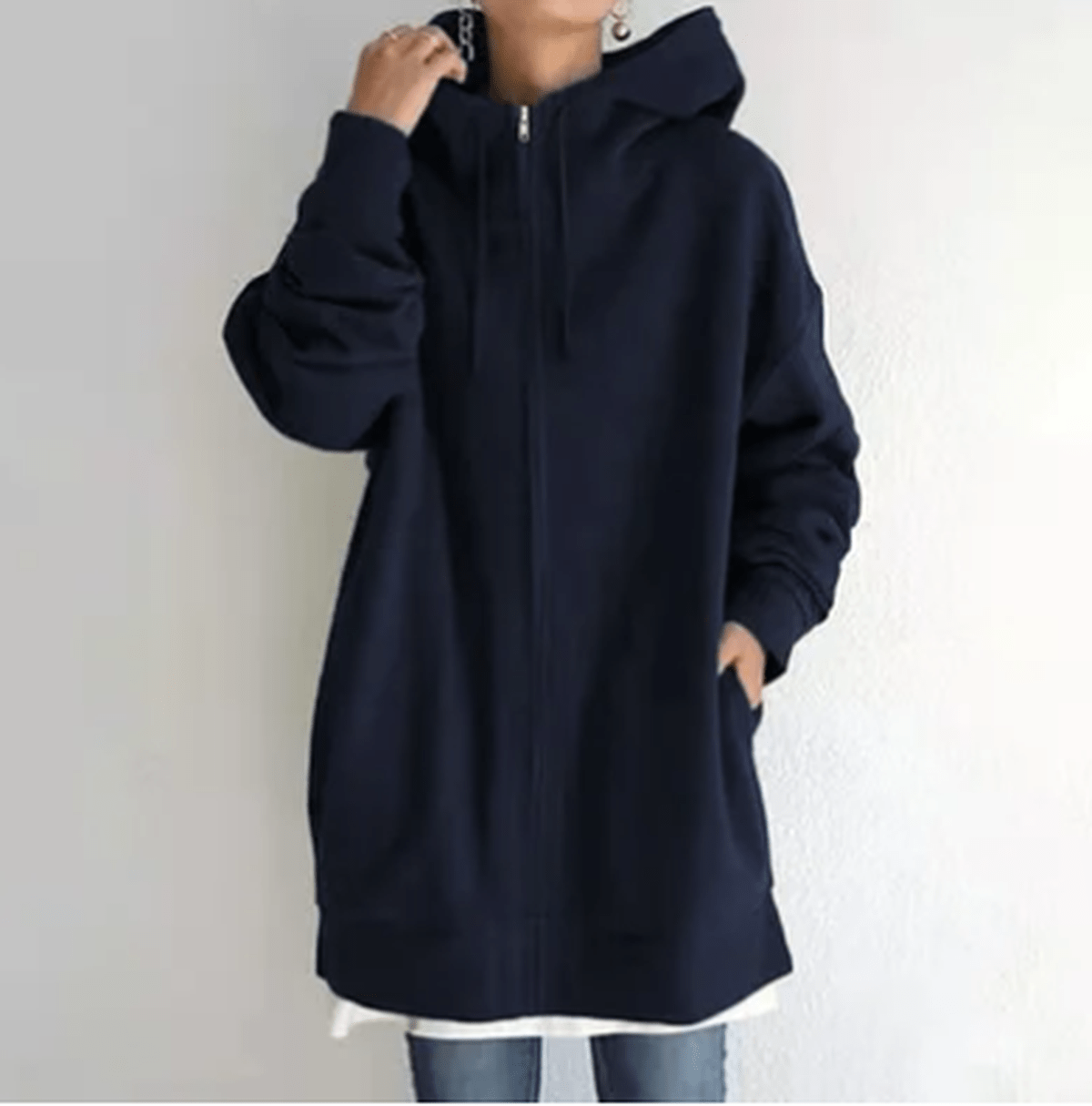Evelyn Women's Zip-Up Hoodie | Relaxed Fit, Casual Style 11