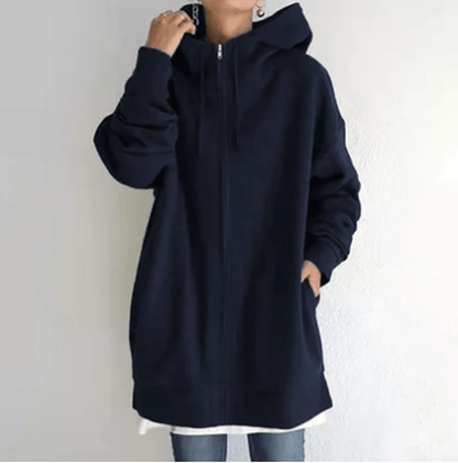 Evelyn Women's Zip-Up Hoodie | Relaxed Fit, Casual Style 11