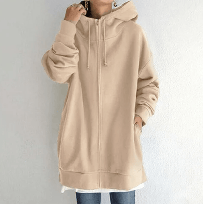 Evelyn Women's Zip-Up Hoodie | Relaxed Fit, Casual Style 2