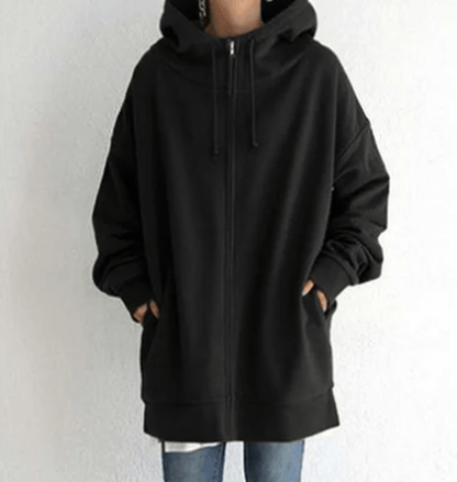 Evelyn Women's Zip-Up Hoodie | Relaxed Fit, Casual Style 4
