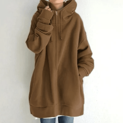 Evelyn Women's Zip-Up Hoodie | Relaxed Fit, Casual Style 5