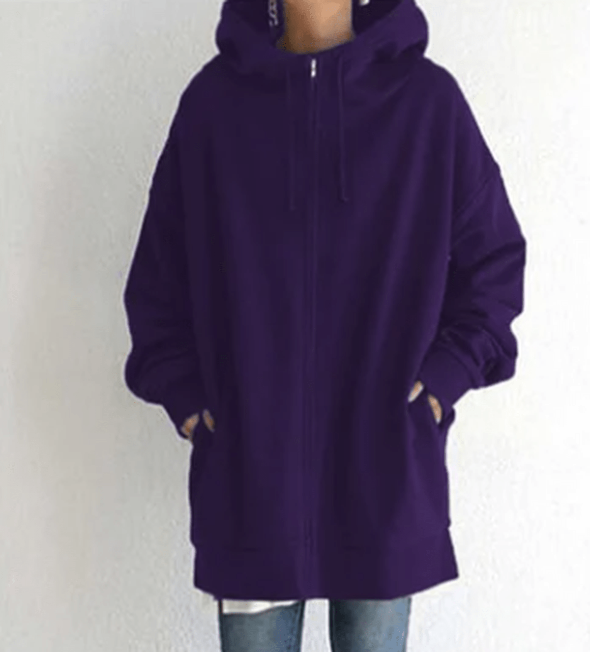 Evelyn Women's Zip-Up Hoodie | Relaxed Fit, Casual Style 6