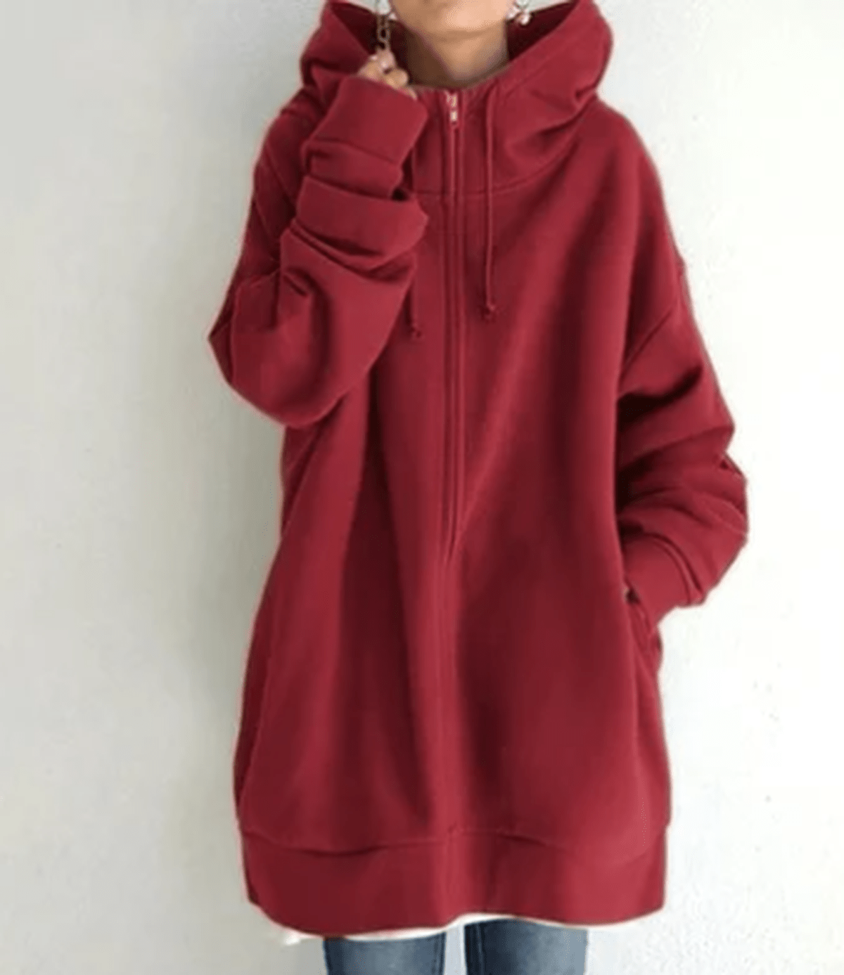Evelyn Women's Zip-Up Hoodie | Relaxed Fit, Casual Style 7