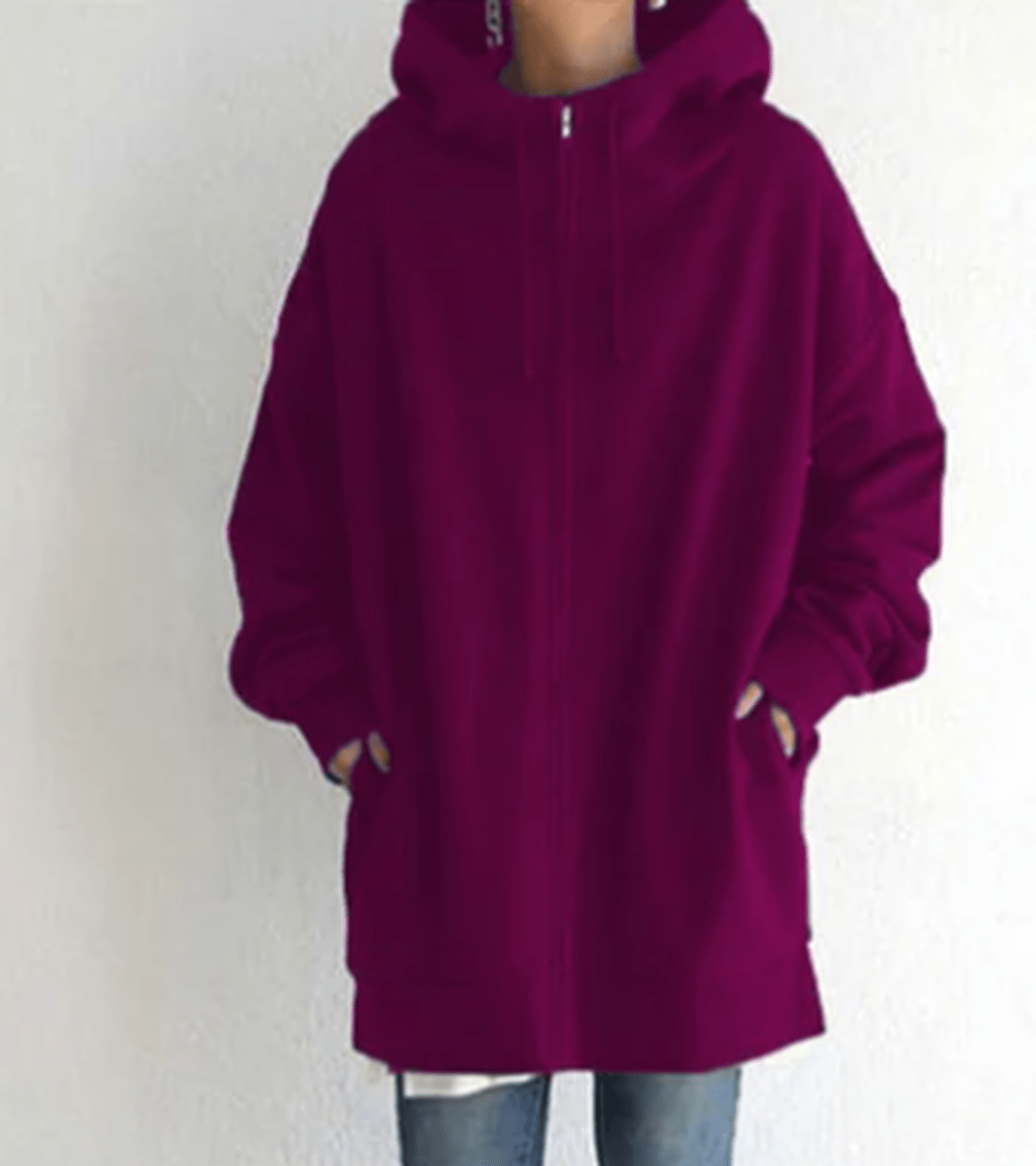 Evelyn Women's Zip-Up Hoodie | Relaxed Fit, Casual Style 9