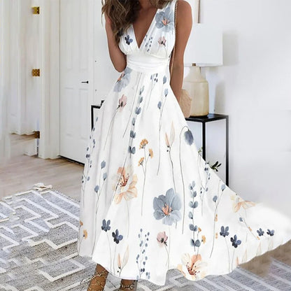 Fina Women's Maxi Dress | Airy Floral Design, Summer Elegance 2