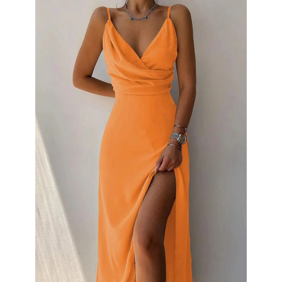 Fina Women's Maxi Dress | Floral Wrap Design, Everyday Elegance 3