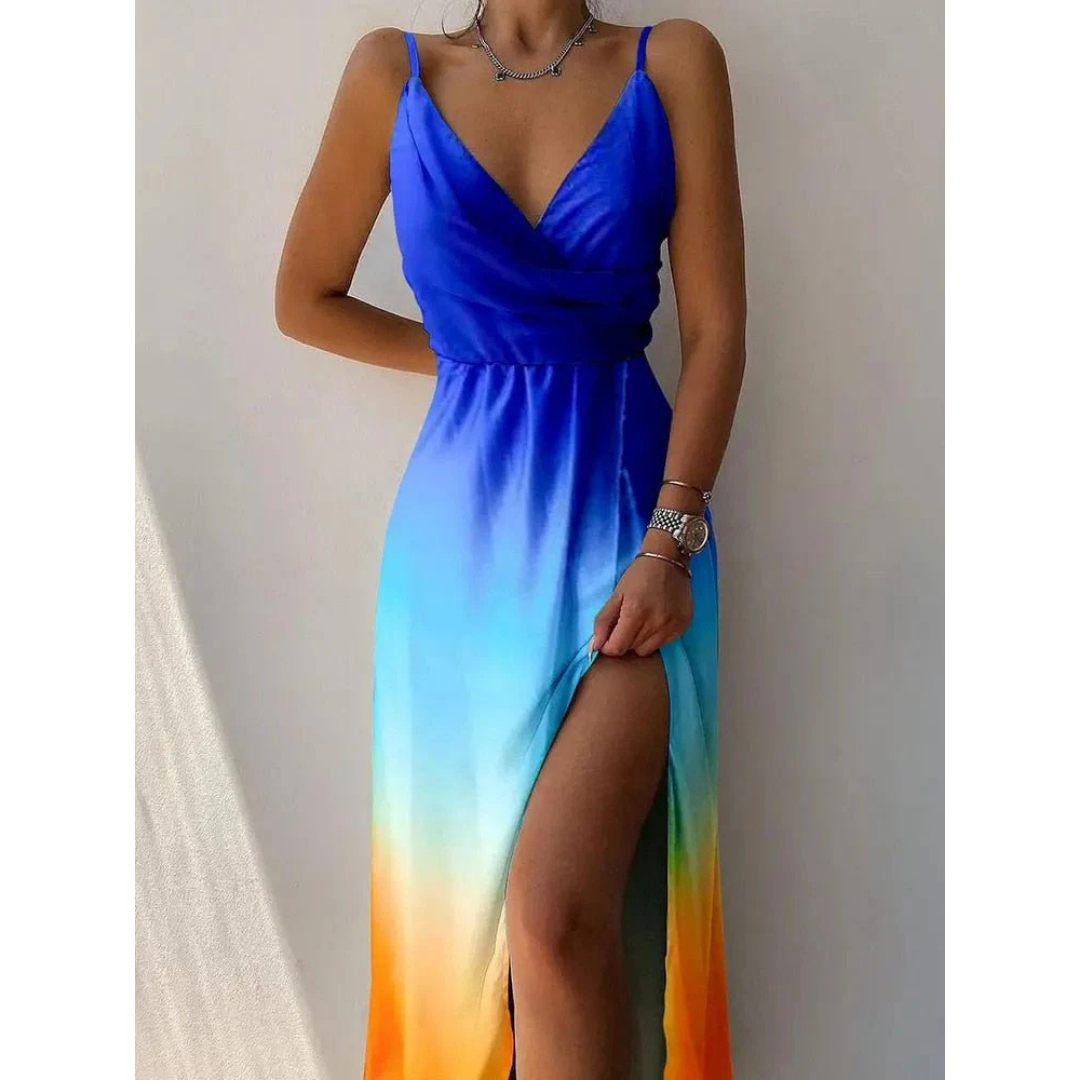 Fina Women's Maxi Dress | Floral Wrap Design, Everyday Elegance 5