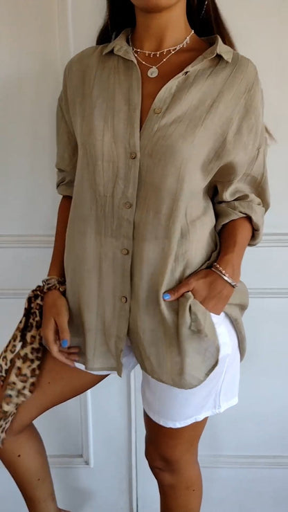 Fina Women's Shirt | Classic Fit White Blouse, Versatile Style 2