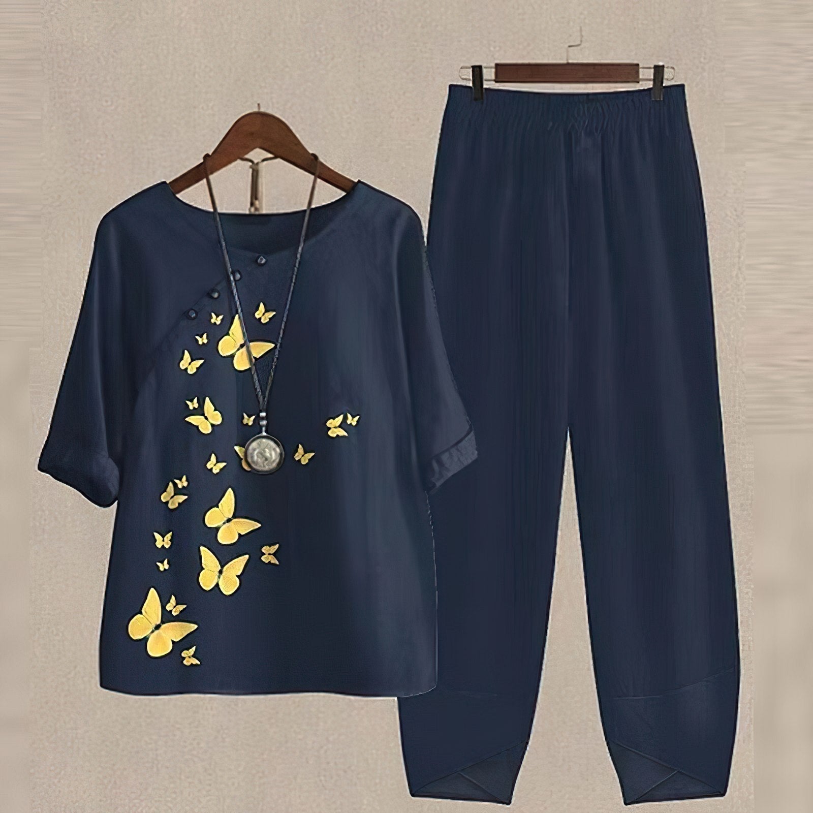 Fina Women's Two-Piece Set | Airy Fabric, Casual Style 0