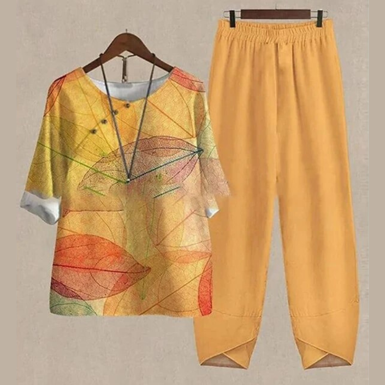 Fina Women's Two-Piece Set | Airy Fabric, Casual Style 4