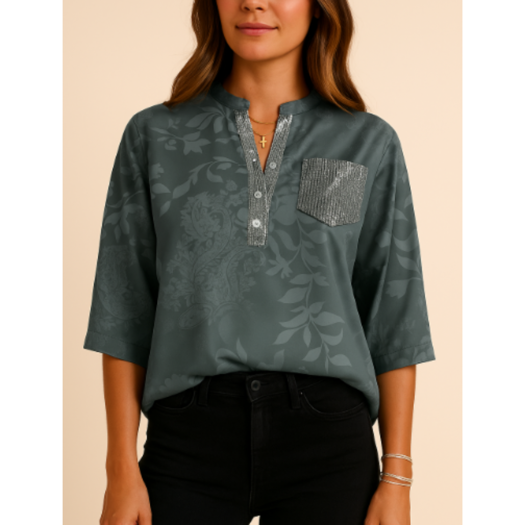 Fiona Women's Button Down Shirt | Floral Print, Summer Style 3