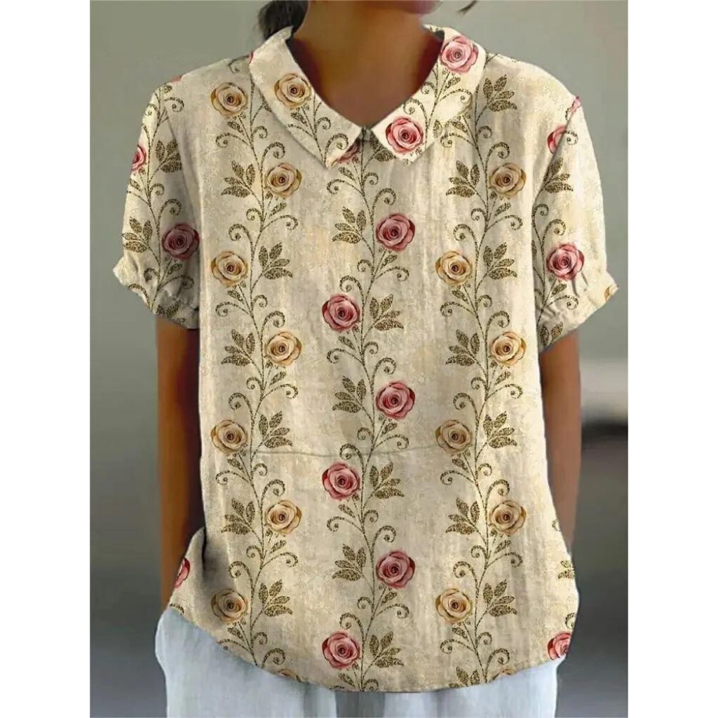 Fiona Women's Floral Blouse | Airy Comfort, Casual Style 0