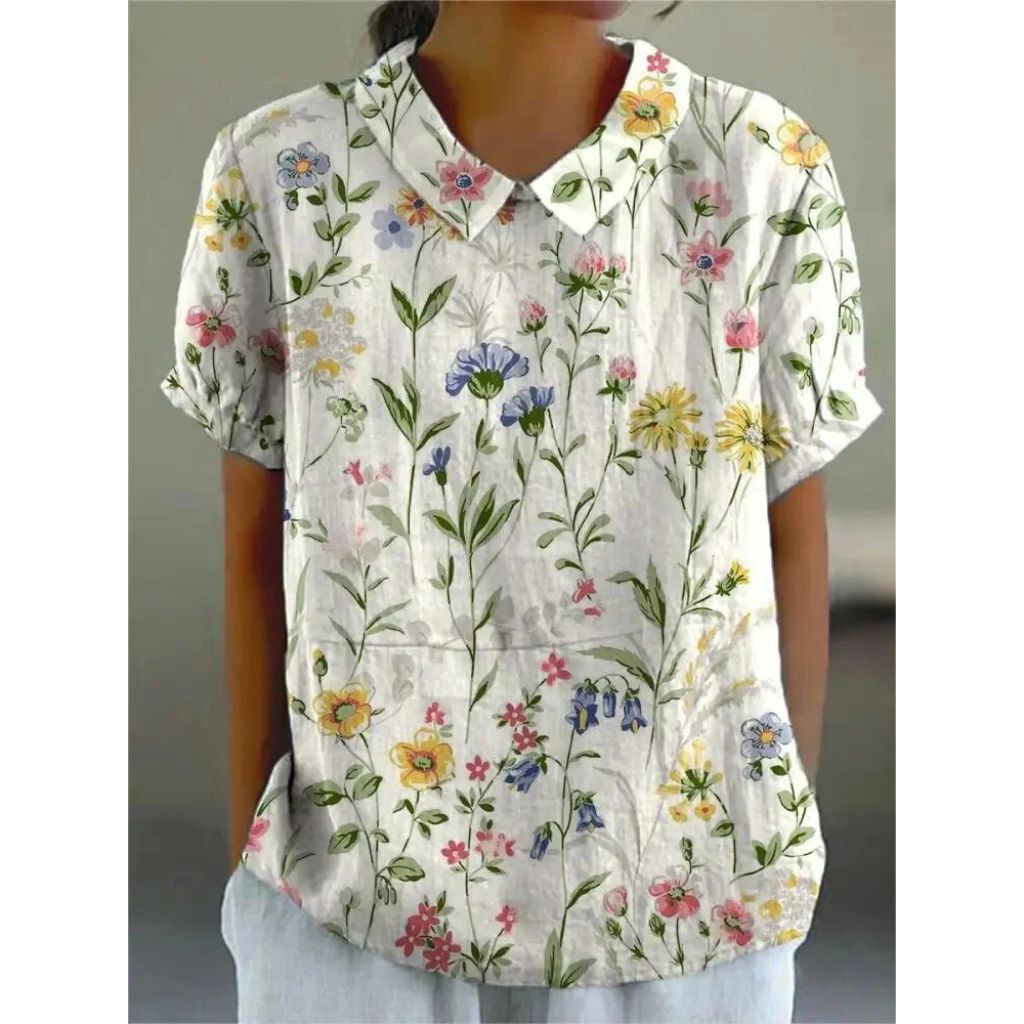 Fiona Women's Floral Blouse | Airy Comfort, Casual Style 3