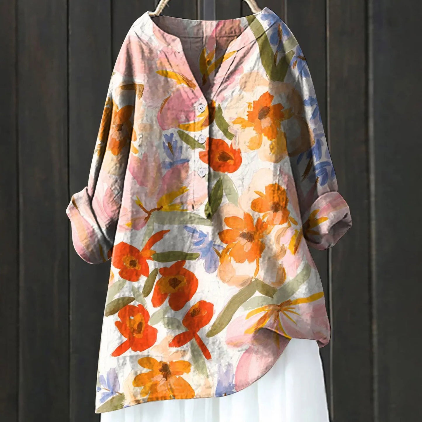 Fiona Women's Floral Blouse | Elegant Fit, Summer Tops for Women 0