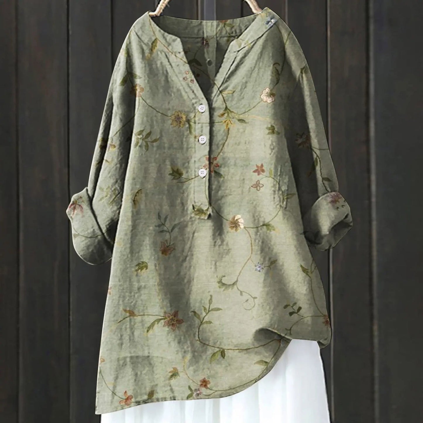Fiona Women's Floral Blouse | Elegant Fit, Summer Tops for Women 7