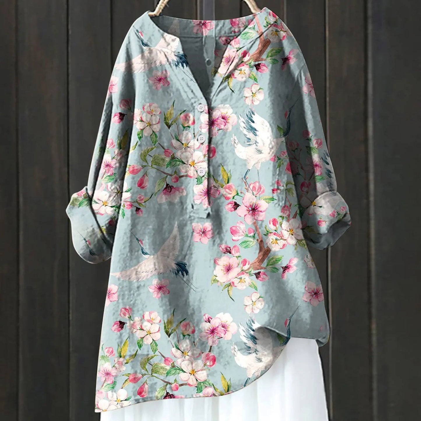 Fiona Women's Floral Blouse | Elegant Fit, Summer Tops for Women 8