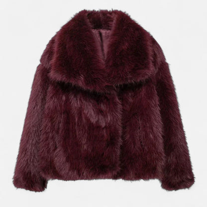 Fiona Women's Jacket | Cropped Faux Fur Design, Chic & Versatile 0