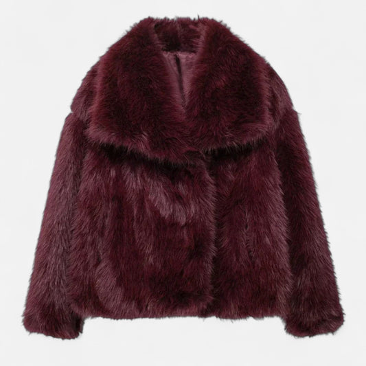Fiona Women's Jacket | Cropped Faux Fur Design, Chic & Versatile 0
