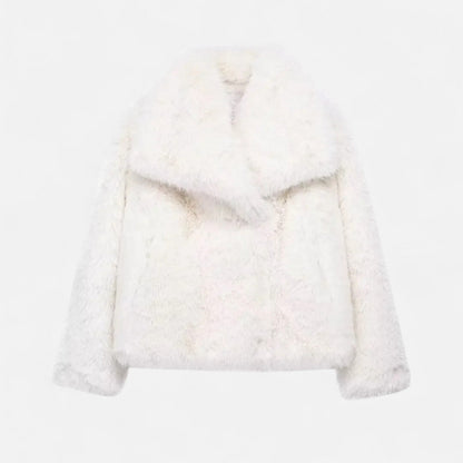Fiona Women's Jacket | Cropped Faux Fur Design, Chic & Versatile 10