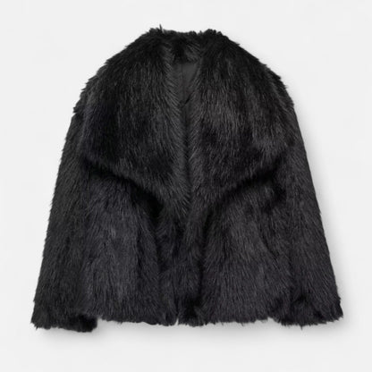 Fiona Women's Jacket | Cropped Faux Fur Design, Chic & Versatile 3