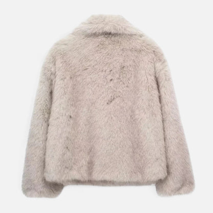 Fiona Women's Jacket | Cropped Faux Fur Design, Chic & Versatile 6