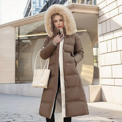 Fiona Women's Long Puffer Coat | High-Collar, Chic Winter Style 1