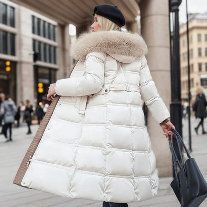 Fiona Women's Long Puffer Coat | High-Collar, Chic Winter Style 2