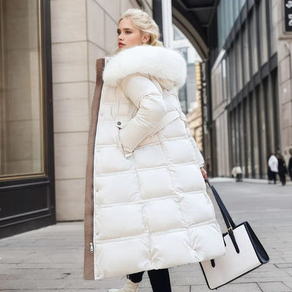 Fiona Women's Long Puffer Coat | High-Collar, Chic Winter Style 3