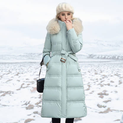 Fiona Women's Long Puffer Coat | High-Collar, Chic Winter Style 5