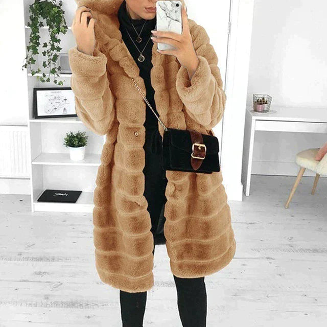 Fiona Women's Longline Faux Fur Coat | Ultra-Soft Winter Outerwear 2